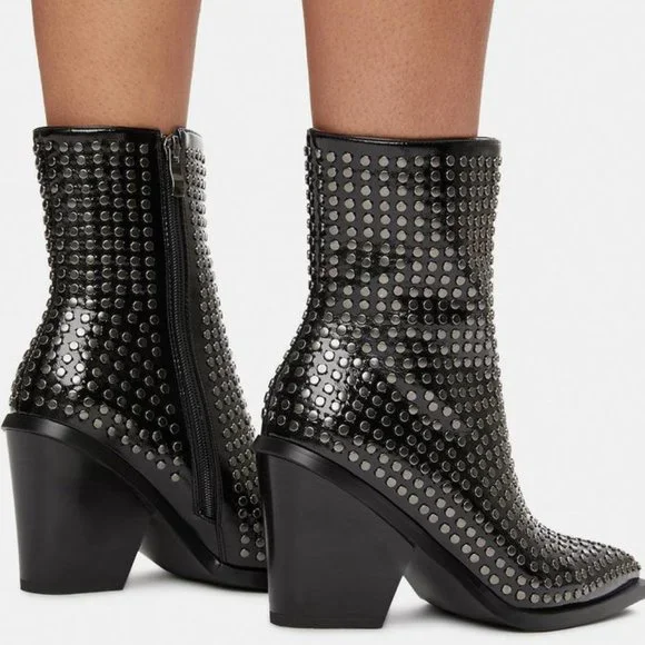 Gothic Southern Western Death Rock Boots Size 7.5 Dolls Kill - Picture 4 of 4